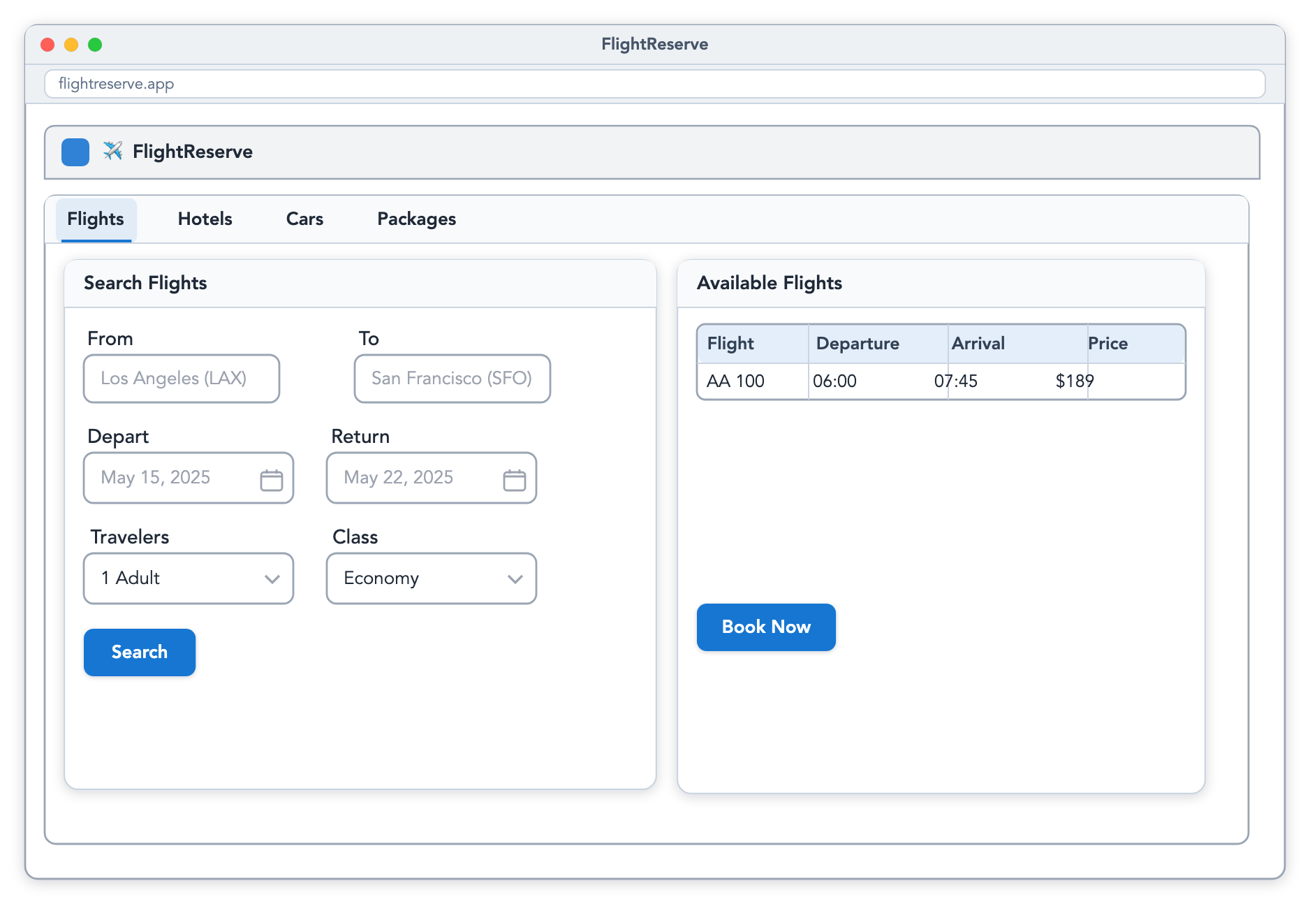 A UI mockup drawn with real widget semantics